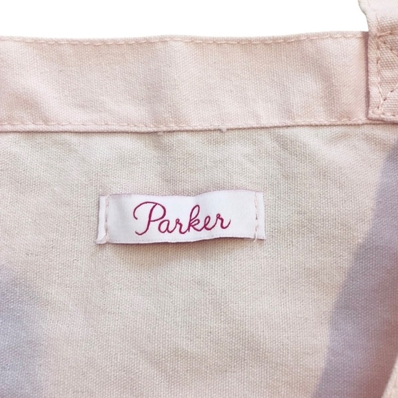 NWOT Parker Pink Canvas Tote Bag with Motivational Print - Picture 4 of 7